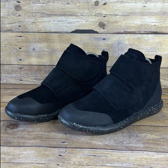 WB Moccasin Boots Size Mens 6 Womens 7  True Black Lees Style 100% Leather Suede - Picture 15 of 16